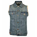 CAPRICORN ROCKWEAR blue with frayed arms Modrá S