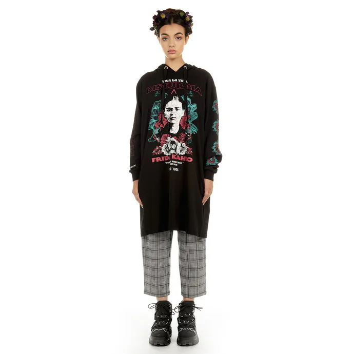 DISTURBIA Frida Longline Černá S